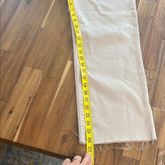 Sneak Peek Women's Beige Straight Leg Jeans - Picture 9 of 11